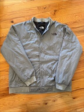 The North Face Men's Light Gray Bomber Jacket